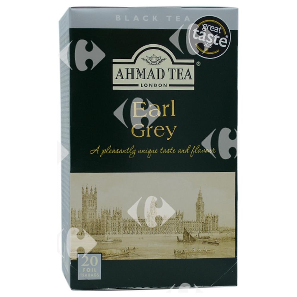 [539242] Thé Aromatisé en Sachets Earl Grey Ahmad Tea 20 sachets.