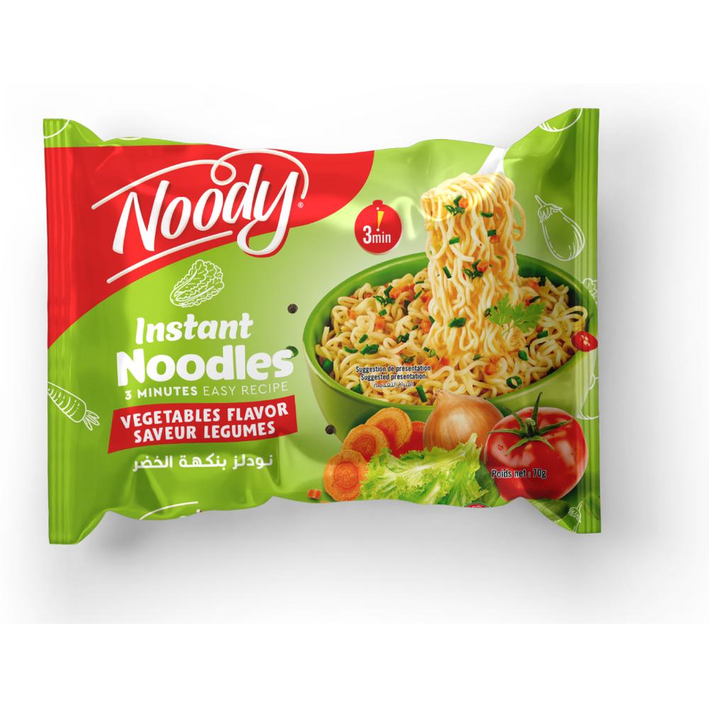 [694474] Lot nouilles saveur légumes Noody 5x70g.