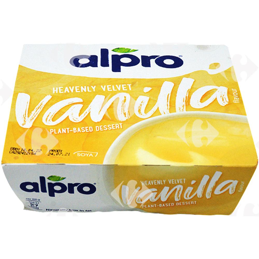 [663267] Crème Dessert Vanille Sans Lactose Alpro 4x125g.