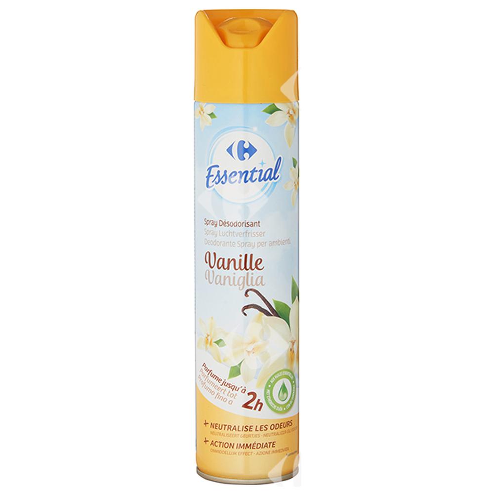 [375456] Désodorisant Aérosol Fleur de Vanille Carrefour 300ml.