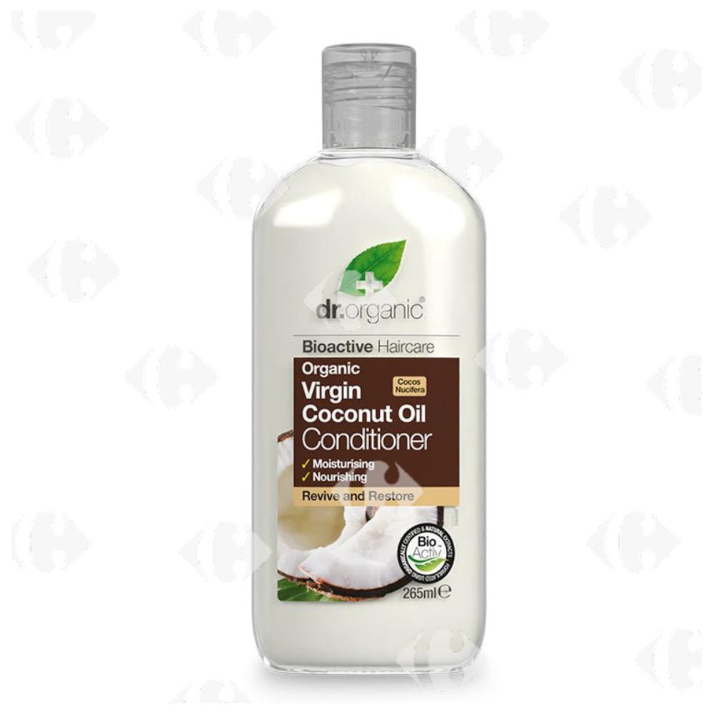 [682830] Après-shampoing à la Noix de Coco Vierge Bio Dr.Organic 265ml