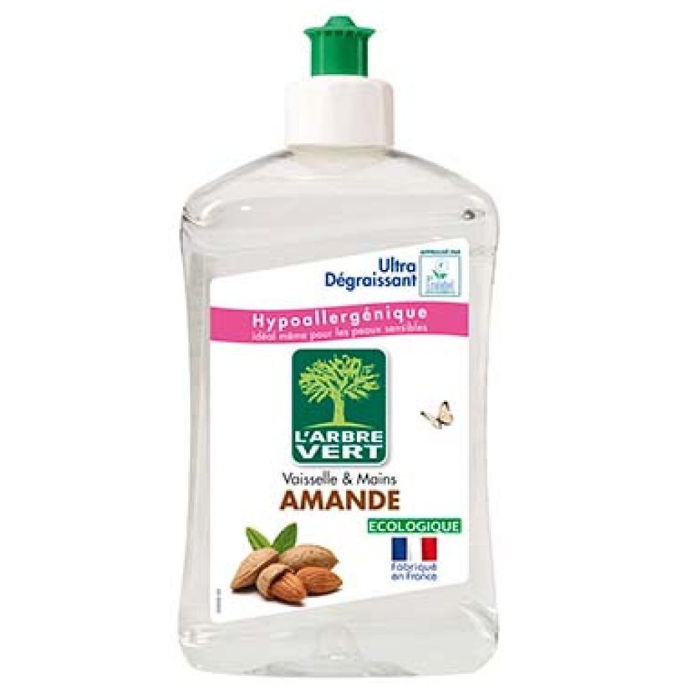 [195489] Liquide Vaisselle et Mains Écologique à l'Amande L'Arbre Vert 500ml.