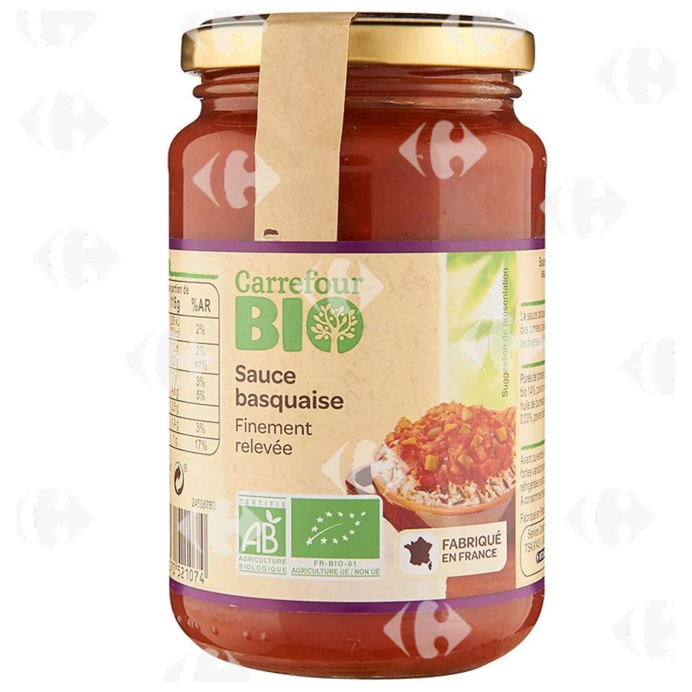 [657340] Sauce Bio Basquaise Carrefour Bio 350g