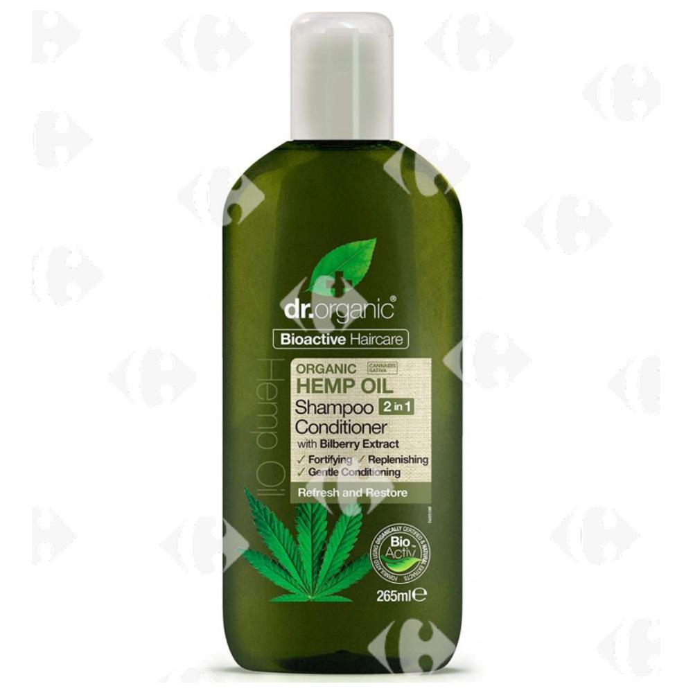 [682826] Shampoing et Après-shampoing 2 En 1 à l’Huile de Chanvre Bio Dr.Organic 265ml