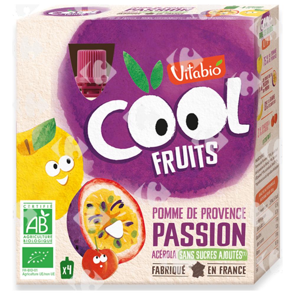 [683274] Gourde Cool Fruits Pomme Passion Bio Vitabio 4x90g