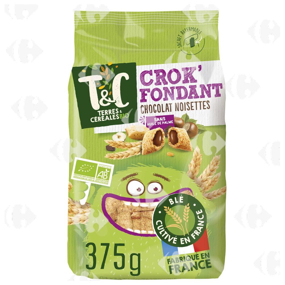 [570887] Céréales Bio Chocolat Noisettes Sans Gluten Carrefour 375g.