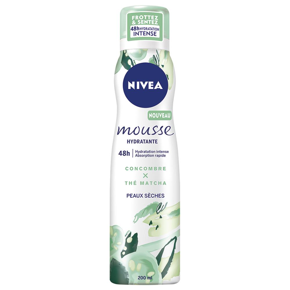 [648506] Mousse Corps Concombre Thé Matcha Nivea 200ml.