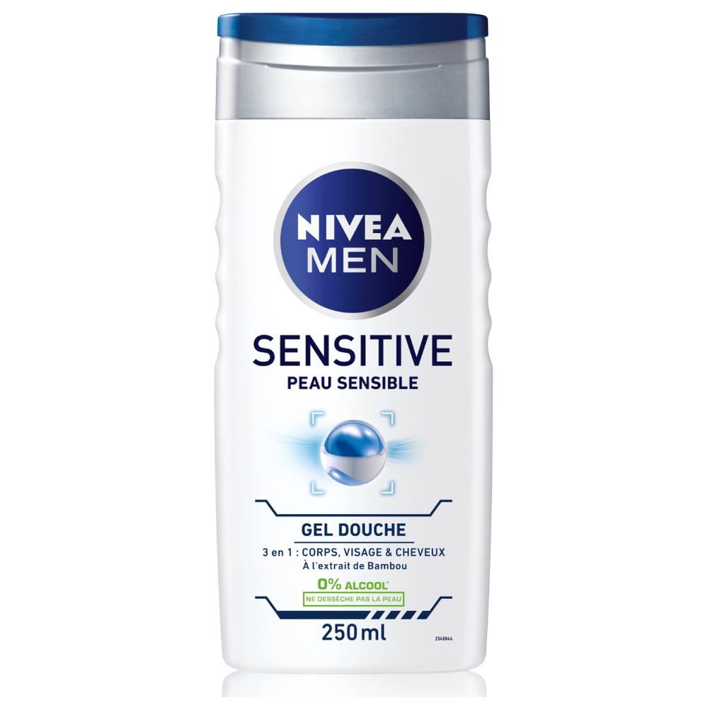 Gel Douche 3en1 Sensitive Nivea 250ml.