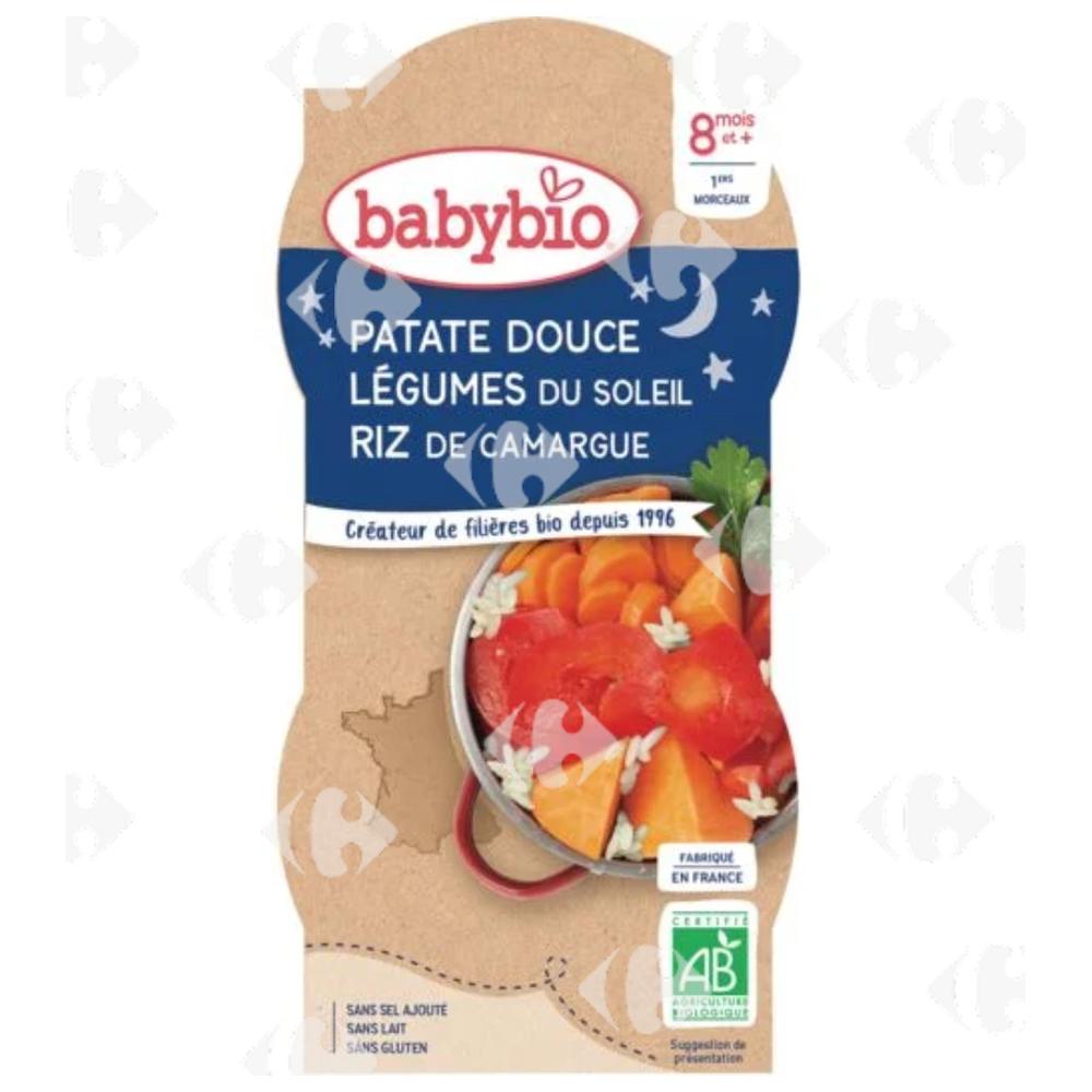 [682955] Bol Patate Douce Légume Bio Babybio 2x200g