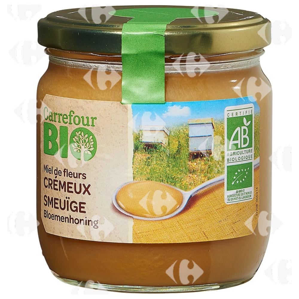 Miel Bio de Fleurs Crémeux Carrefour Bio 500g