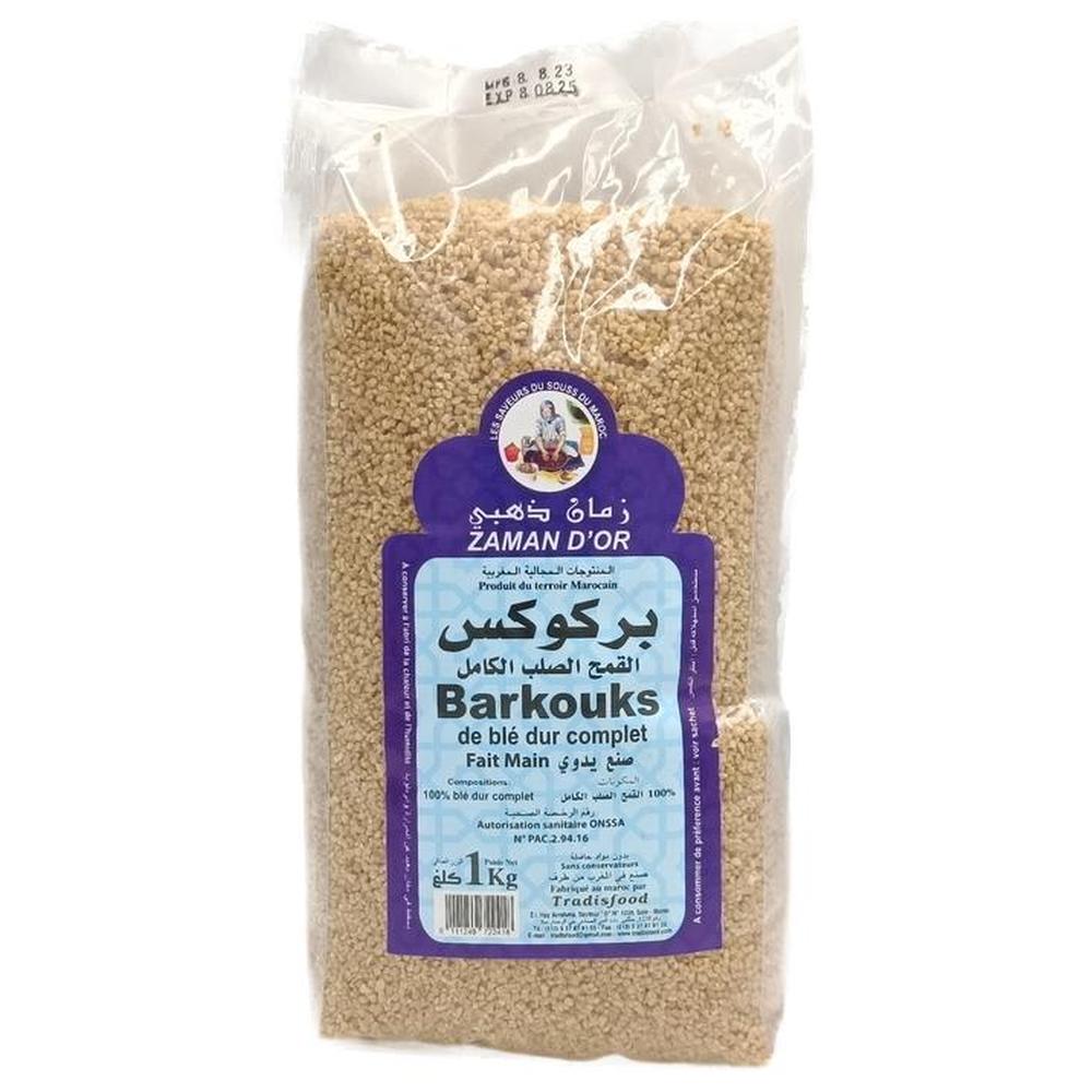 [537579] Barkouks de Blé Dur Complet Zaman d'Or 1kg.