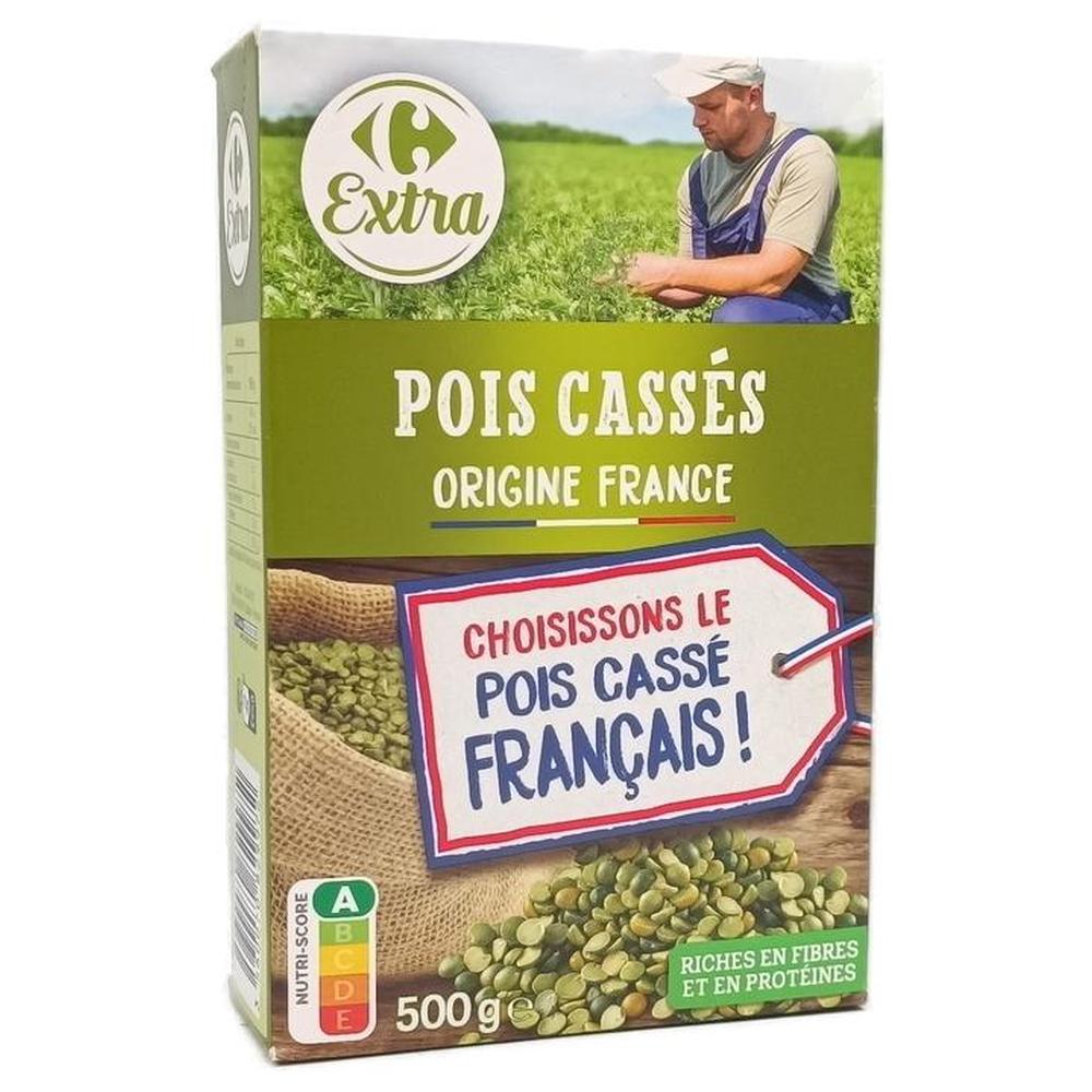 Pois Cassés Carrefour Extra 500g.