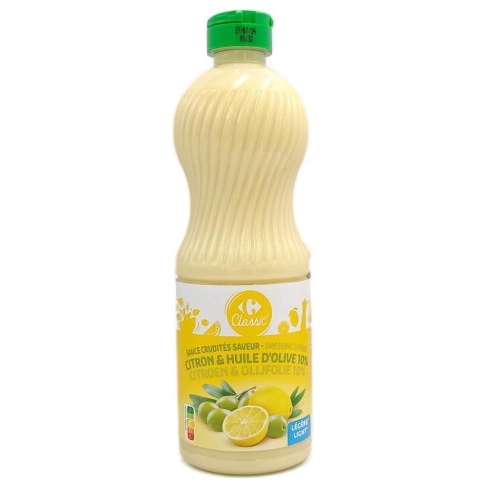 [704467] Sauce Crudités Légère Citron Carrefour 500ml.