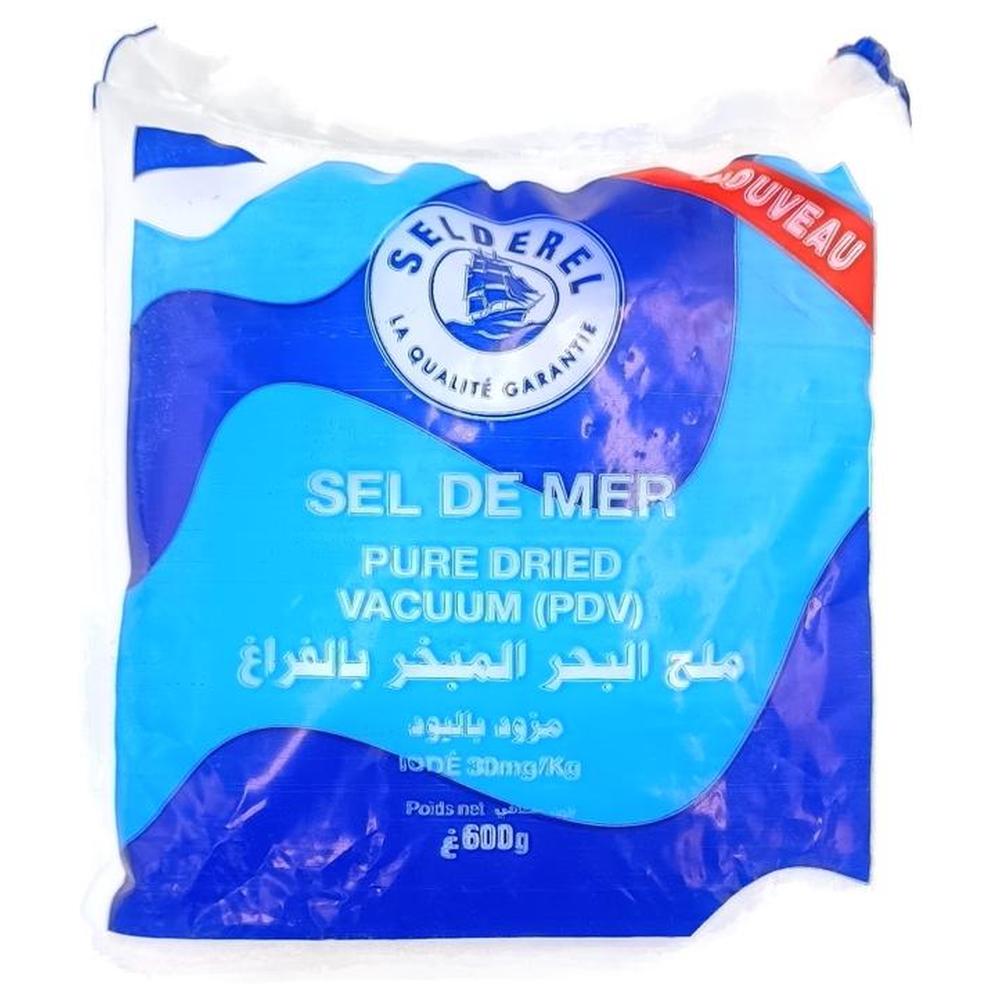 [712836] Sachet Sel de Mer Pur Sèche Selderel 600g.