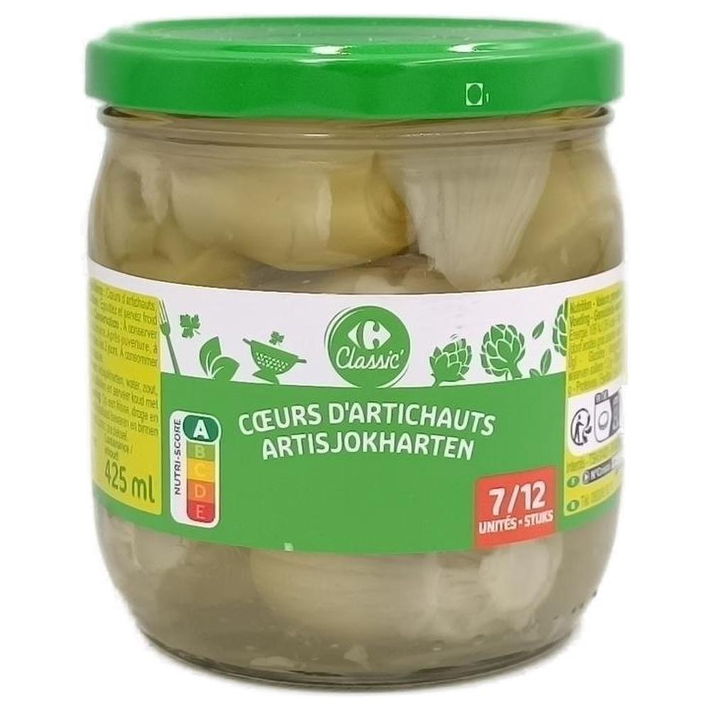 Cœurs d'Artichauts Carrefour 380g.