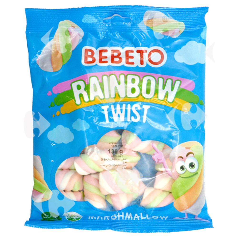 [568247] Marshmallow Rainbow Twist Bebeto 135g