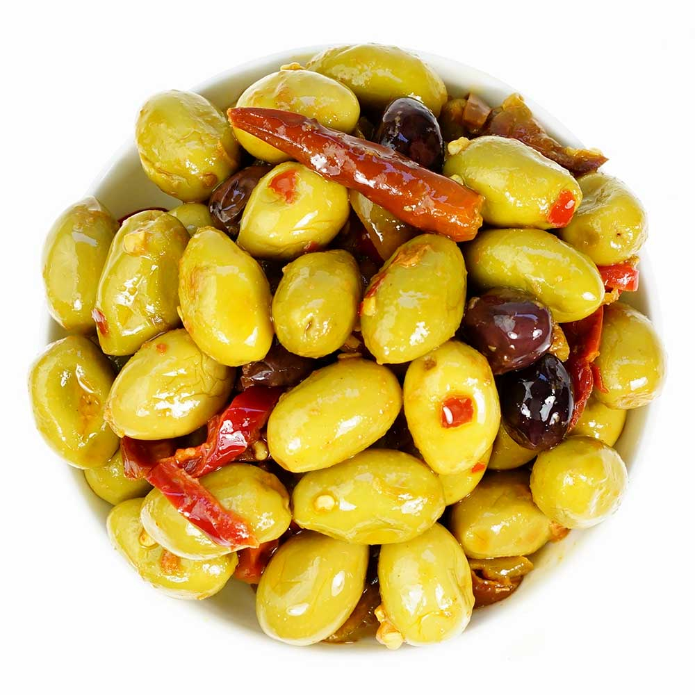 [512172] Olives Variées Piquantes 200g.