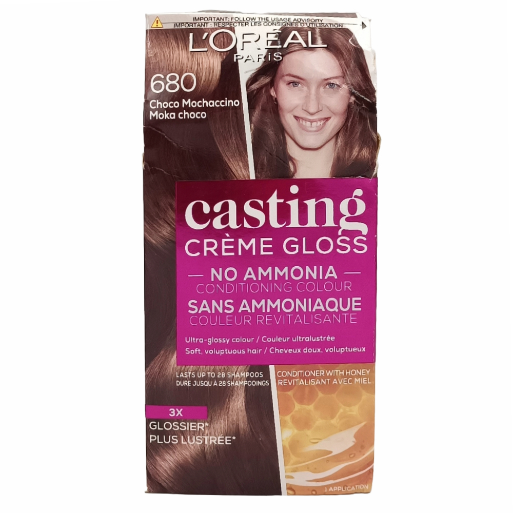[566962] Crème Gloss Coloration Choco Moccaccino 680 Sans Ammoniaque Casting L'Oréal Paris