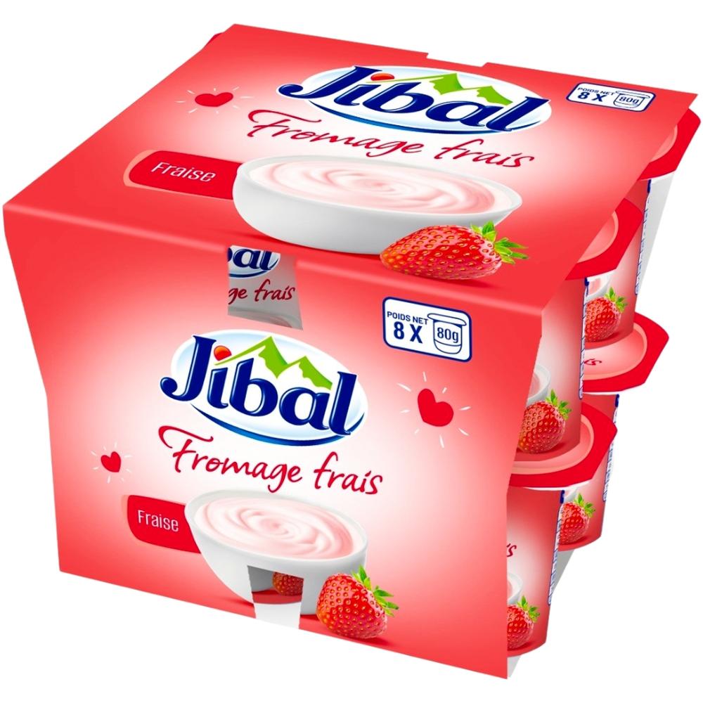 Pack Fromage Frais Fraise Jibal 8x80g