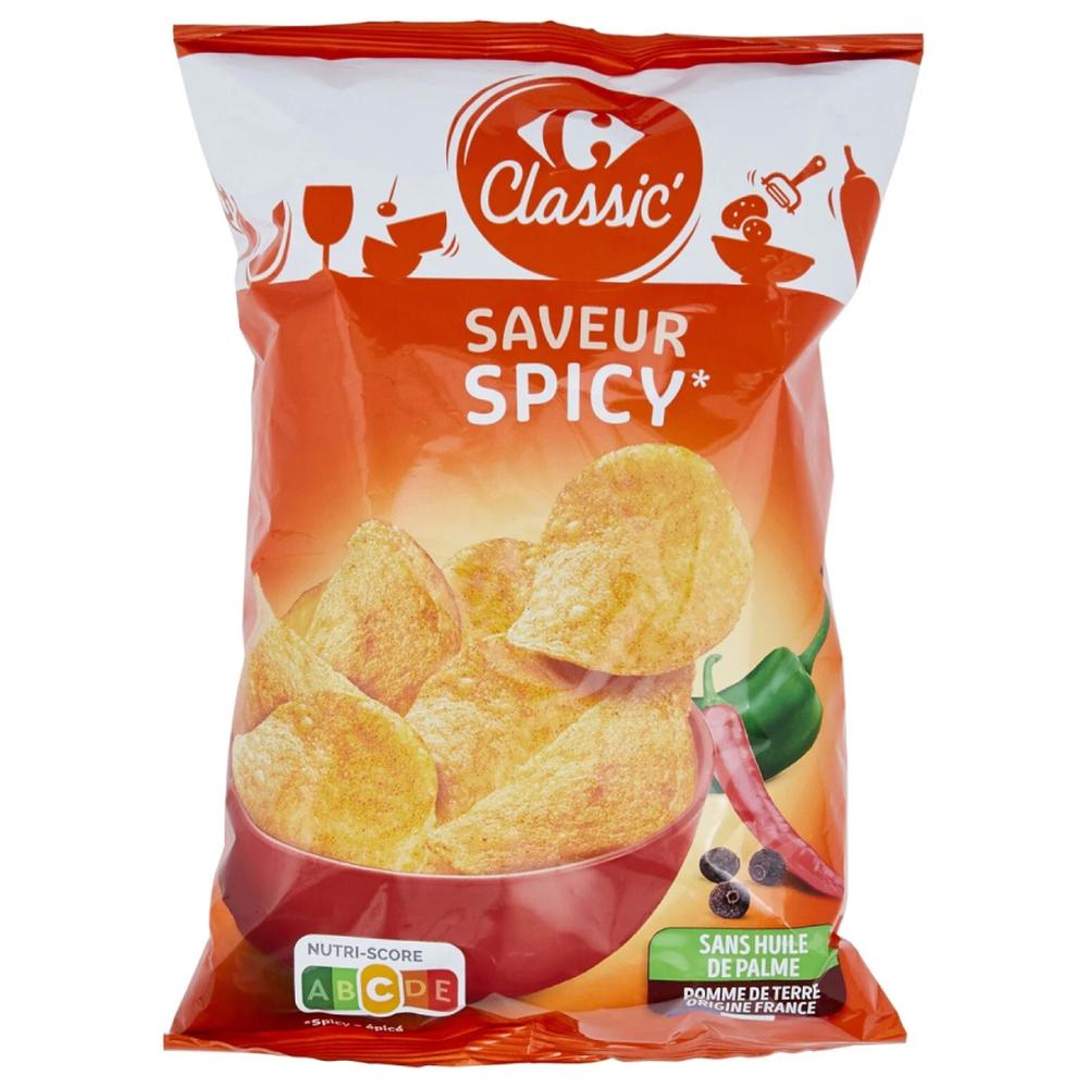 [710154] Chips Saveur Spicy Carrefour Classic 135g