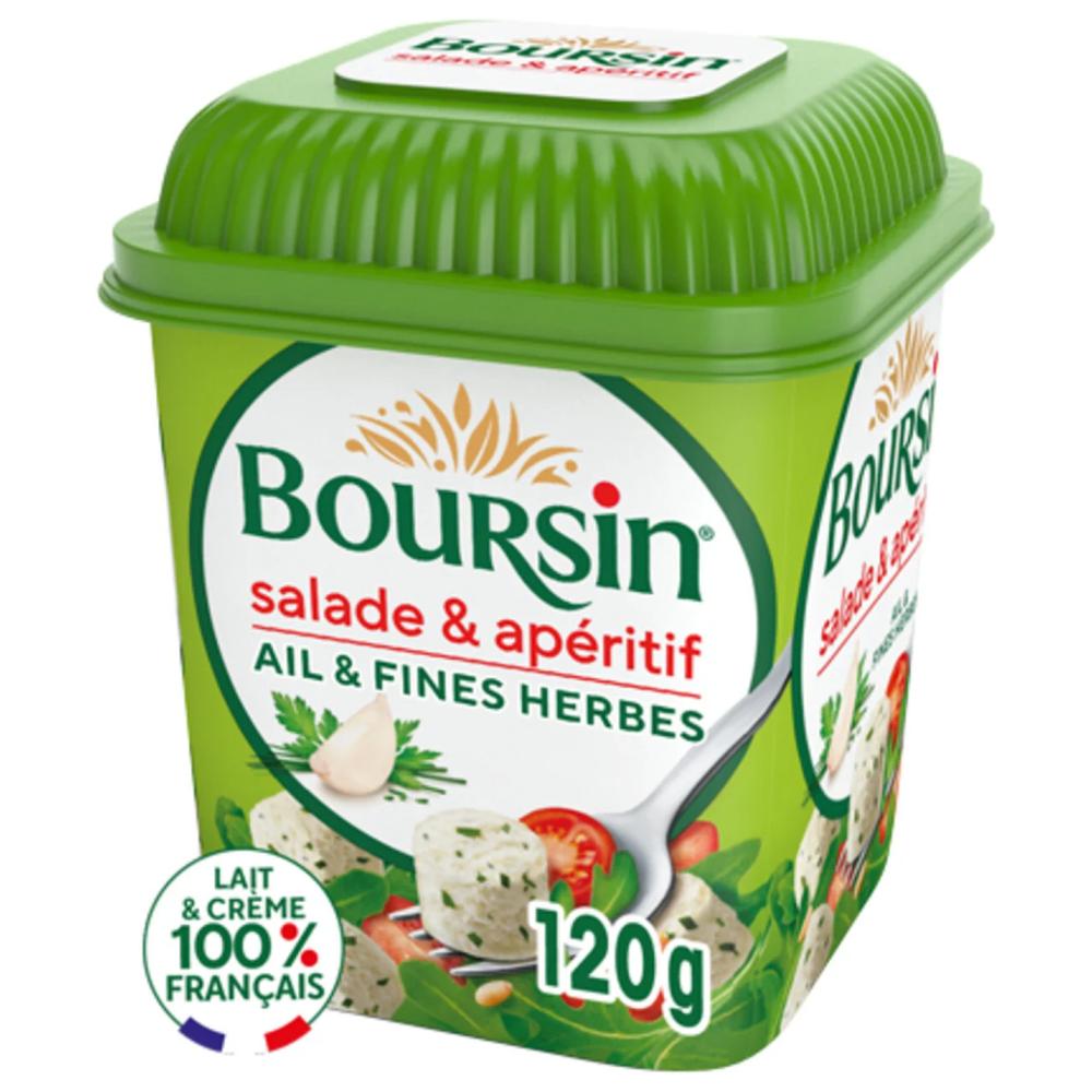 Fromage pour Salade à l'Ail & aux Fines Herbes Boursin 120g.