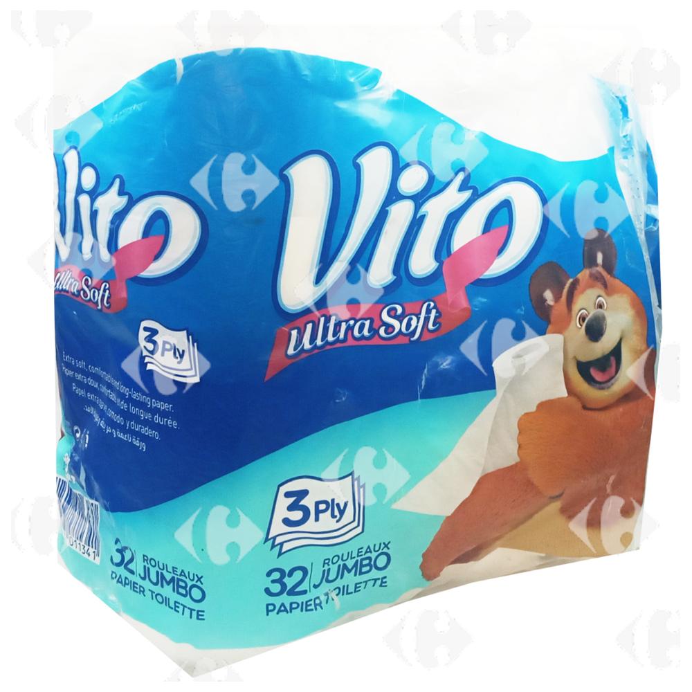 [674541] Papier Hygiénique 3 Plis Vito 32 unités.