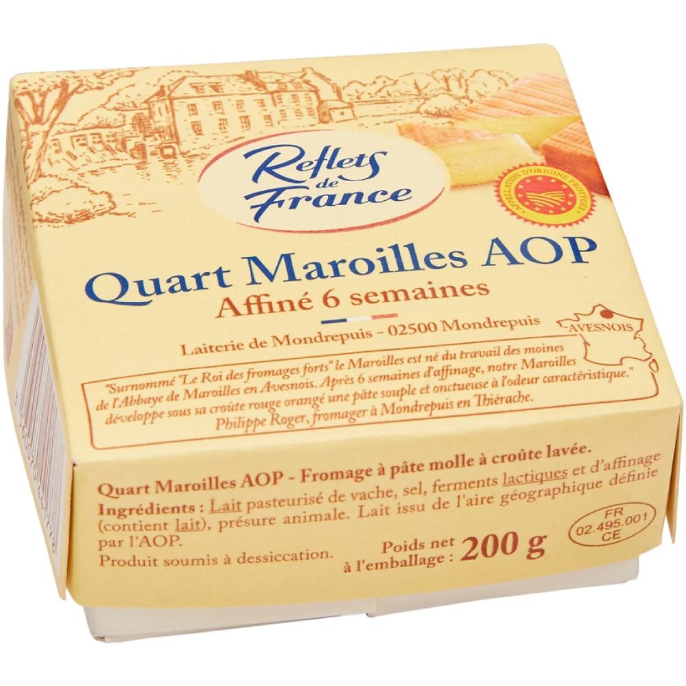 [692722] Quart de Maroilles AOP Reflets de France 200g.