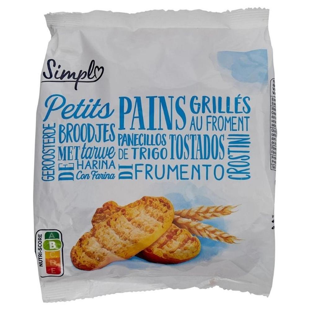 Petits Pains Grillés au Froment Simpl 225g