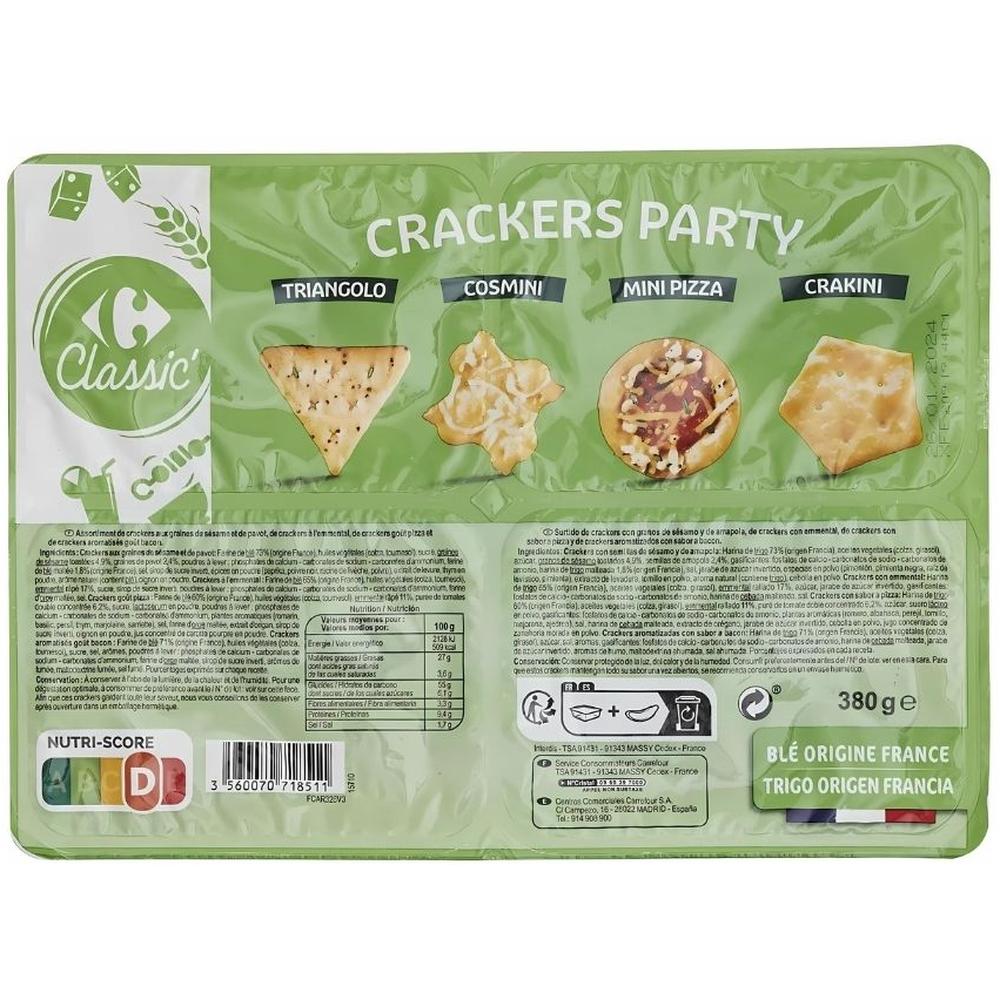 [571122] Biscuits Apéritifs Crackers Carrefour Classic 380g