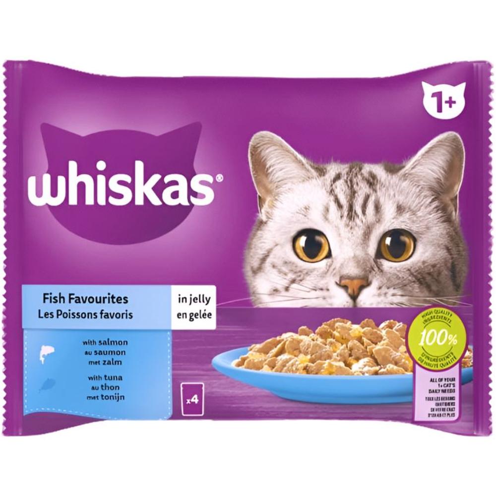 Pochon pour Chat Adulte Fish Whiskas 4x85g