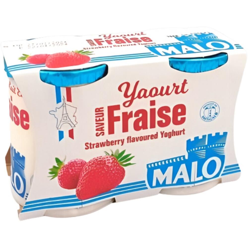 [710746] Pack Yaourts Lait Entier Fraise Malo 2x125g.