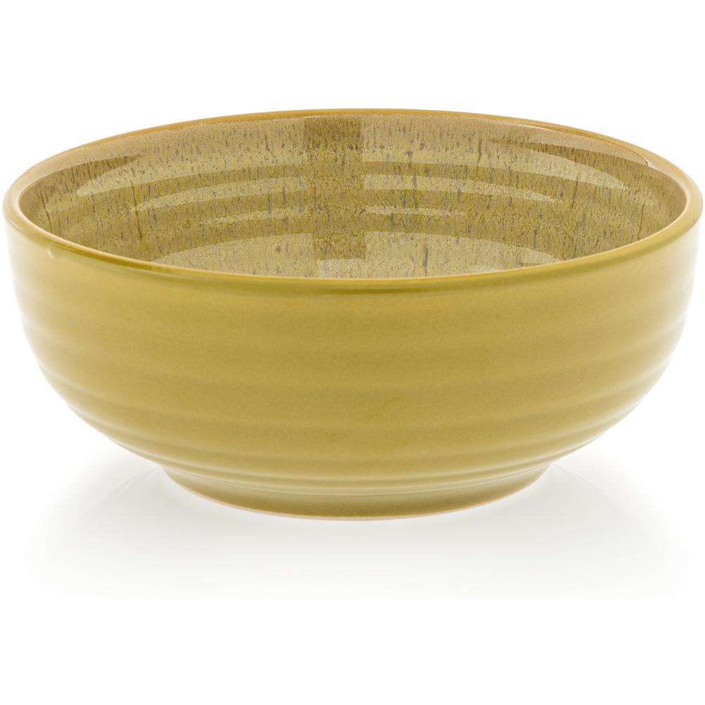 [710759] Assiette en Bol Porcelaine Brun Réactif