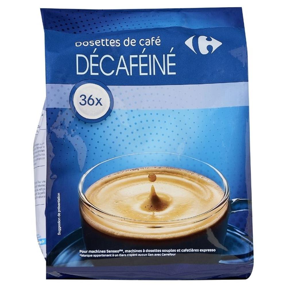 [637743] Café En Dosettes Décaféiné Carrefour Sensation 36 dosettes