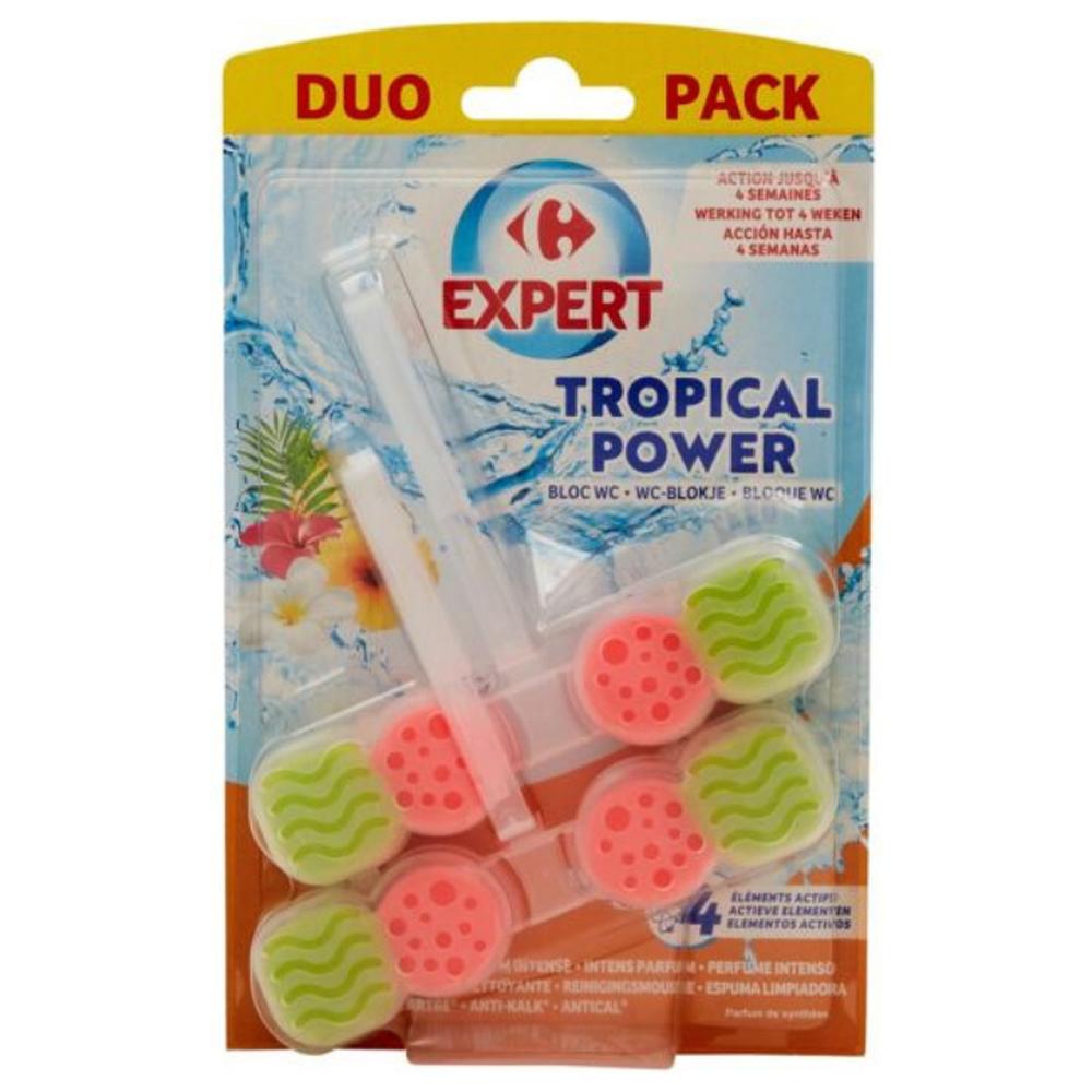 [672939] Bloc Wc Solide Citrus Carrefour Expert 2 unités