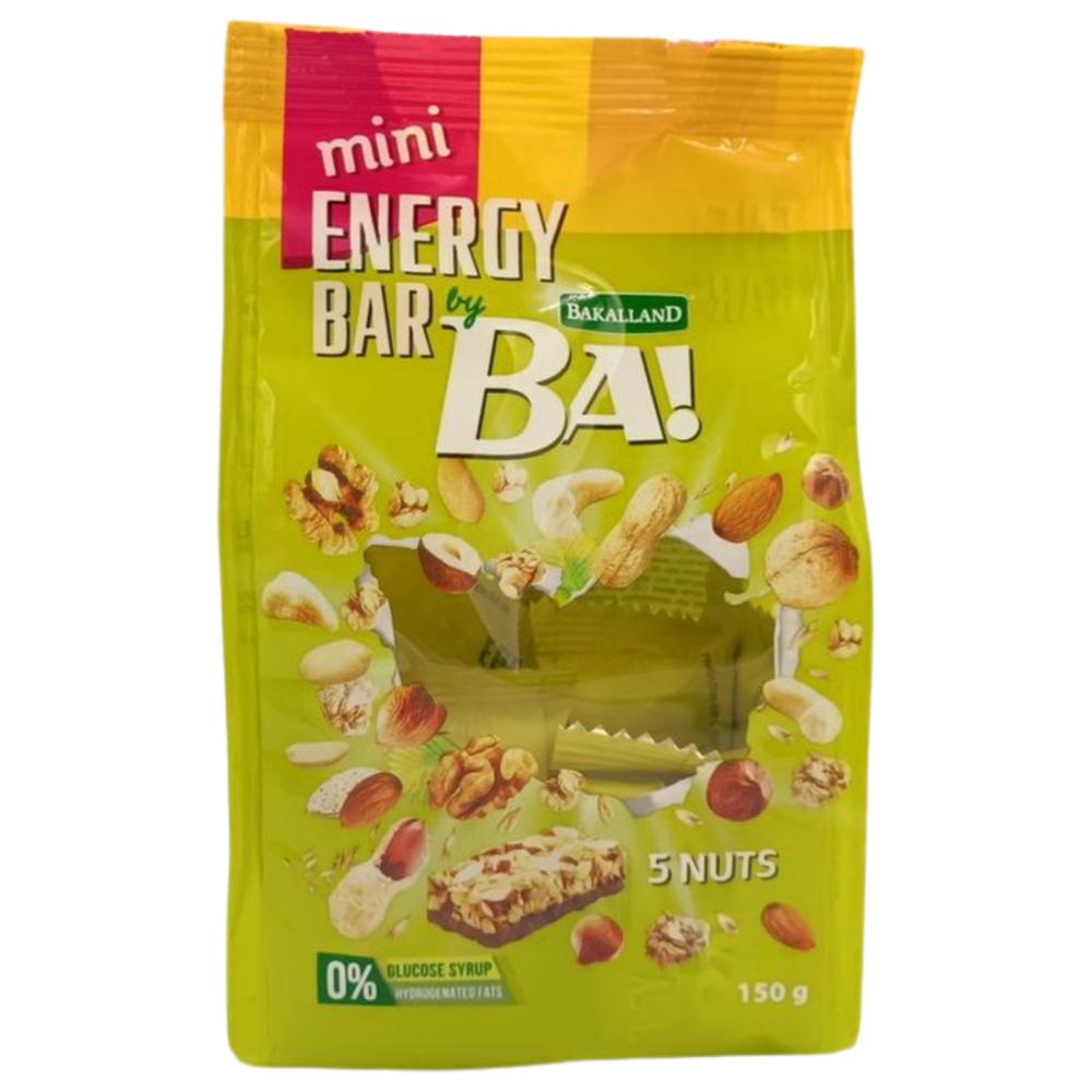 Mini Barres Mélange 5 Noix Ba 150g.