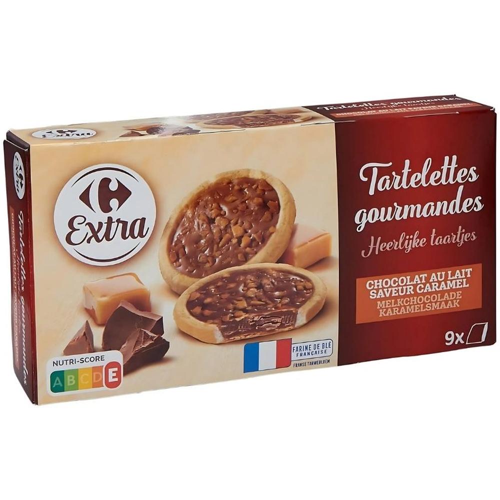 Tartelettes Chocolat Caramel Beurre Salé Carrefour Extra 125g