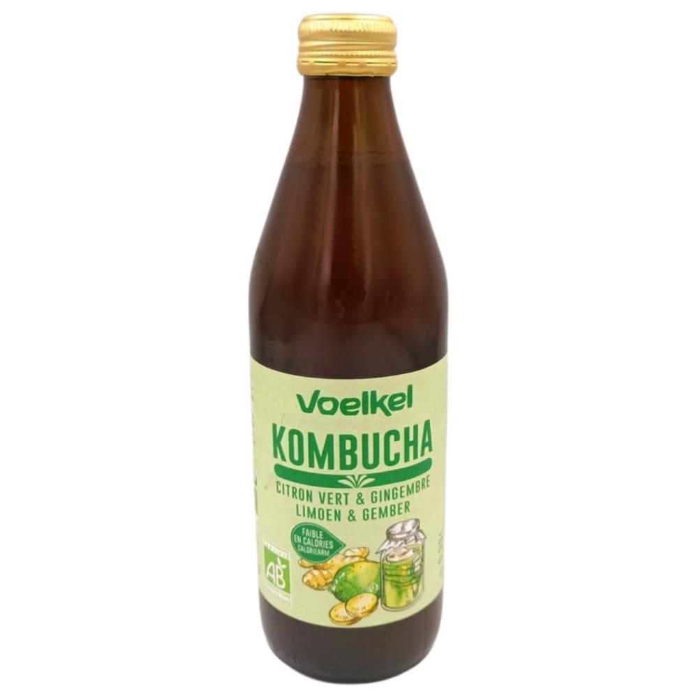 Kombucha Gingembre Citron Bio Voelkel 33cl.