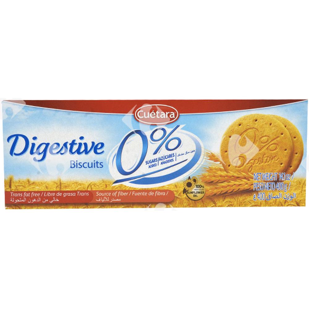 [637665] Biscuits Digestive Sans Sucres Ajoutés Digesta Cuetara 400g
