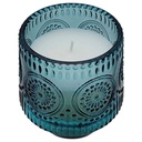 Coupe Bougie en Verre Bleu Sea Salt Kasa 10cm