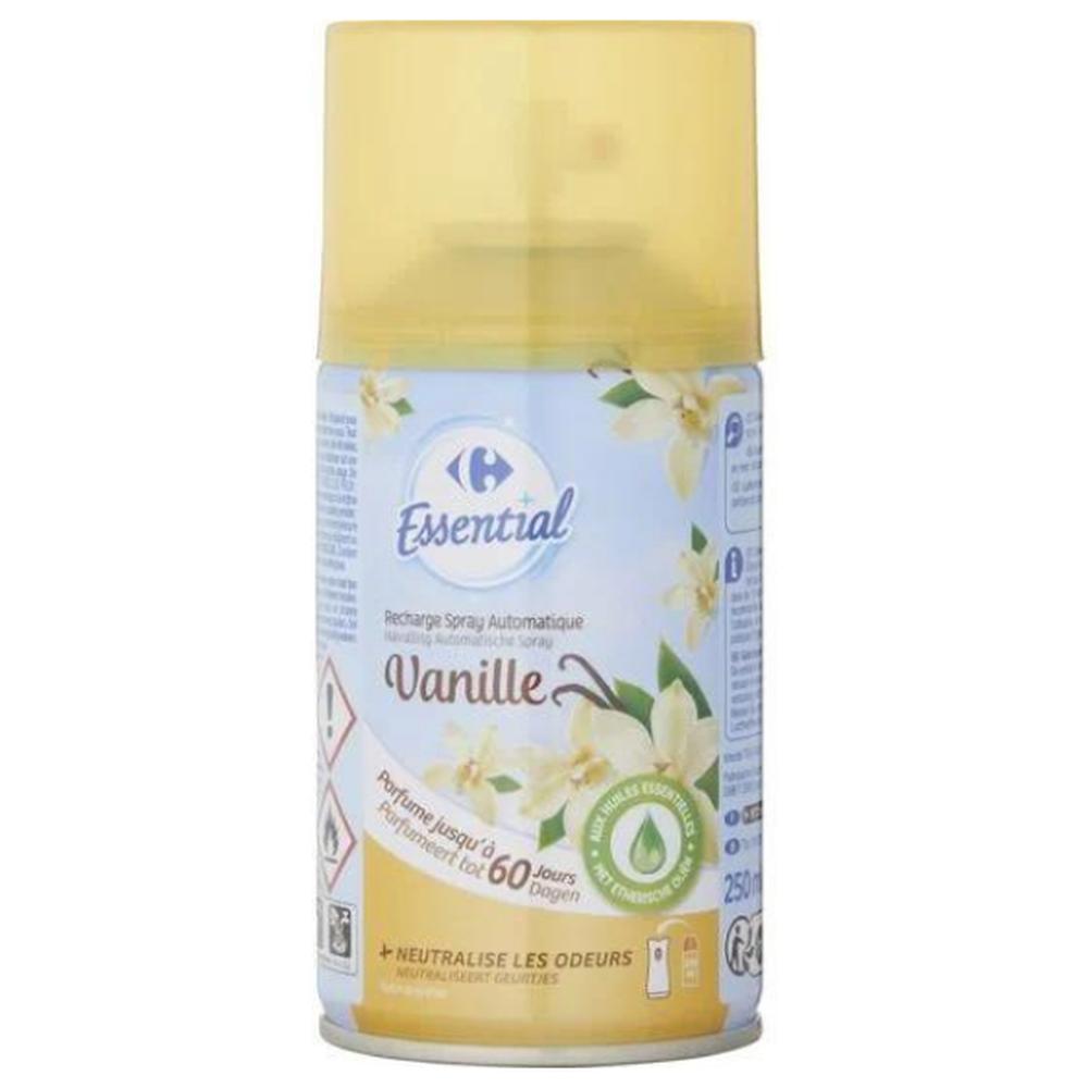 [704817] Recharge Désodorisant Automatique Vanille Carrefour Essential 250ml