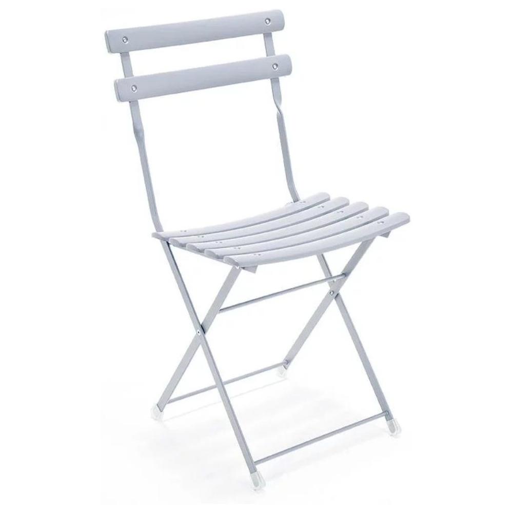 Chaise Bistrot Pliante en Acier avec Traitement Anti-Corrosion