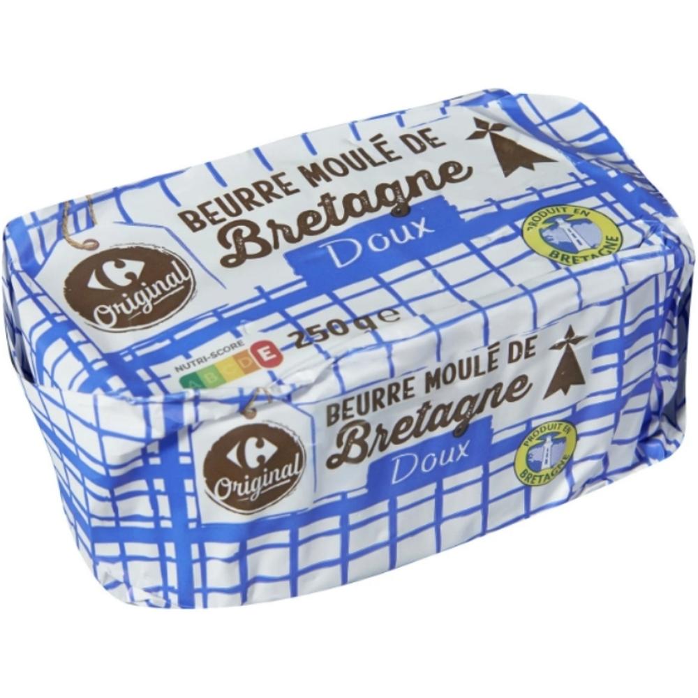 [571899] Beurre Doux de Bretagne Moulé Carrefour 250g