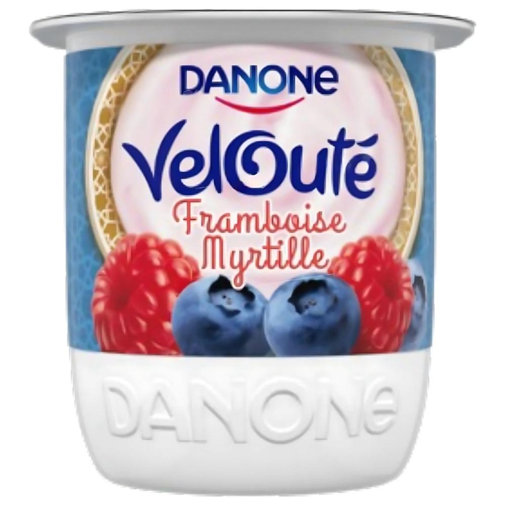 Yaourt à La Cuillère Brassé Velouté Framboise Myrtille Danone 110g