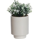 Pot Céramique Blanc Plante Artificielle Kasa 13x7cm