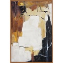 Tableau Abstrait Blanc Bleu Kasa 60x40cm