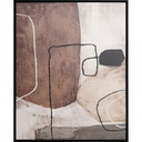 Tableau Abstrait Marron Kasa 50x40cm