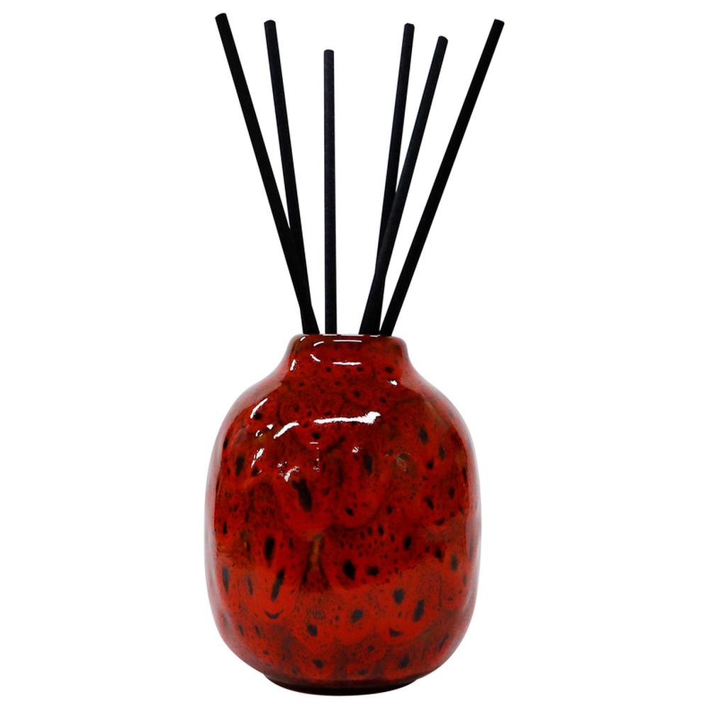 Diffuseur Céramique Rouge Boho Rose Violet Kasa 10cl