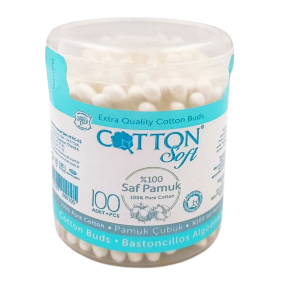 Cotton Soft Cotton Tige 100 unités.