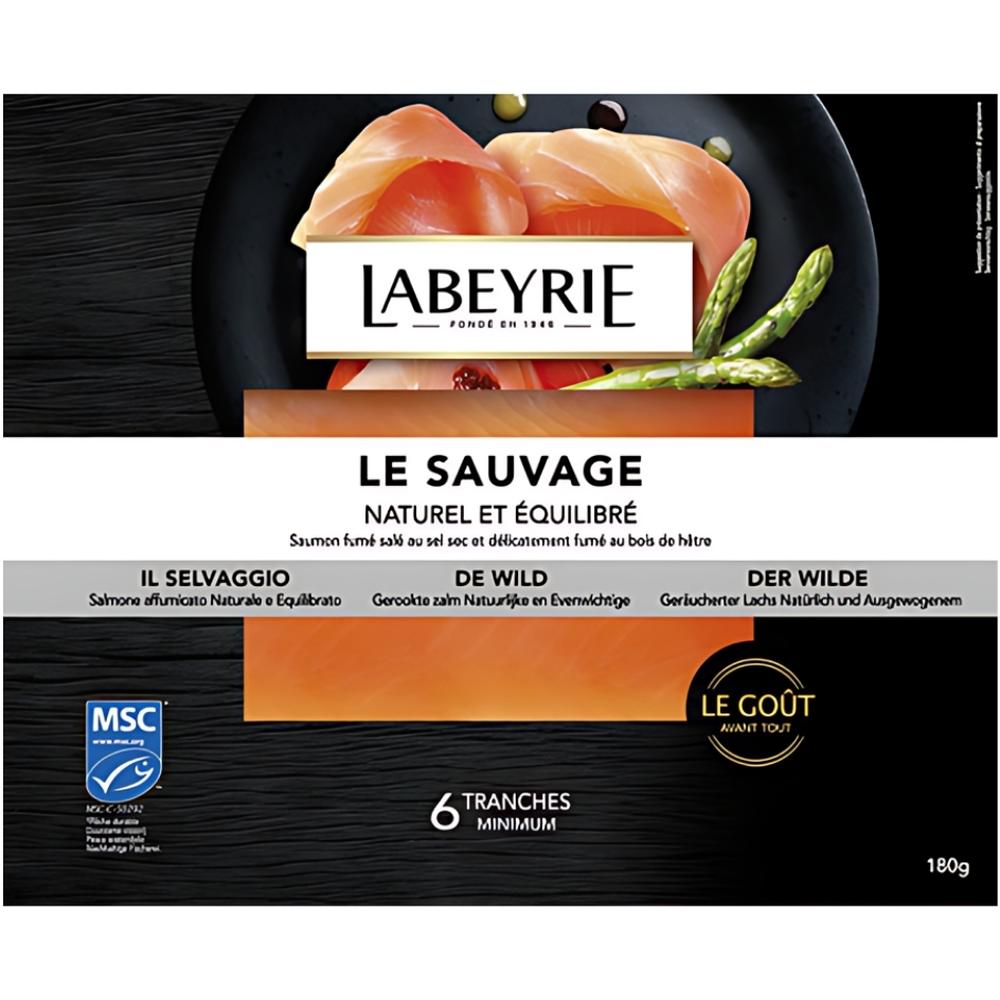 [672190] Saumon Sauvage Le Gourmet Labeyrie 180g 6 tranches
