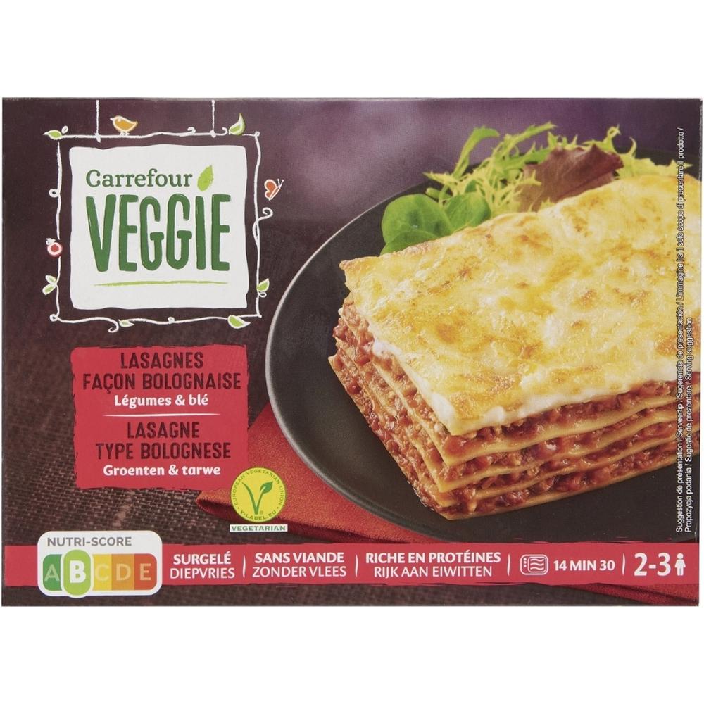 Lasagnes Bolognaises Végétales Carrefour Veggie 600g
